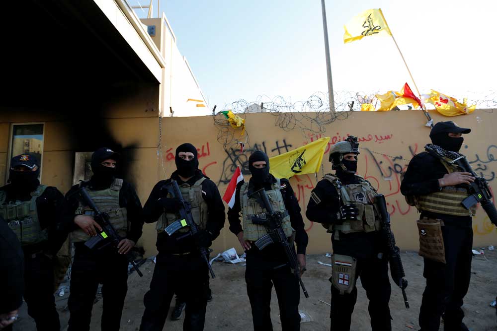 نیروهای امنیتی عراقی شبه‌نظامیان وابسته به جمهوری اسلامی را از محل دور کردند؛ بغداد؛ ۳۱ ژانویه ۲۰۱۹