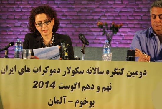 کوروش اعتمادی، الاهه بقراط/ دومین کنگره سالانه سکولاردمکرات ها/ بوخوم/ 9 و 10 اوت 2014