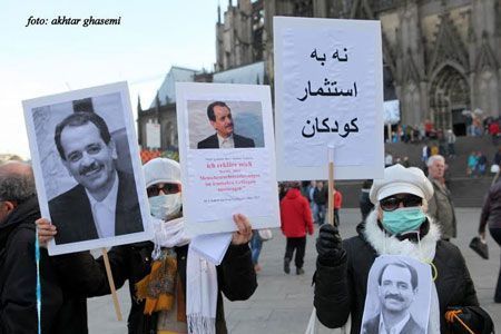 تظاهرات در پشتیبانی از دکتر محمدعلی طاهری در کلن