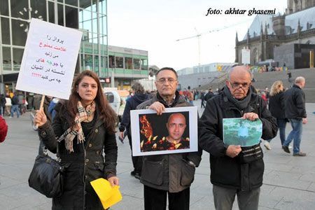 تظاهرات در پشتیبانی از دکتر محمدعلی طاهری در کلن