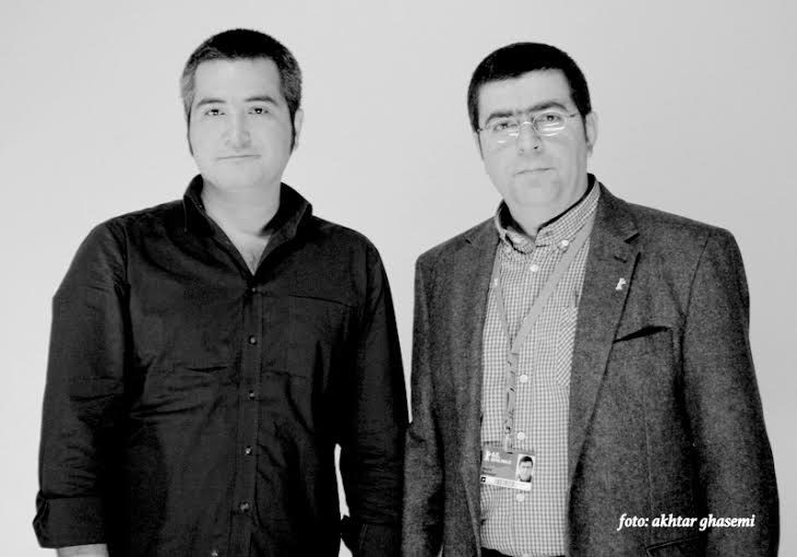 مجید برزگر تهیه کننده و حامد رجبی نویسنده و کارگردان فیلم «پریدن از ارتفاع کم» Kayhan London © 
