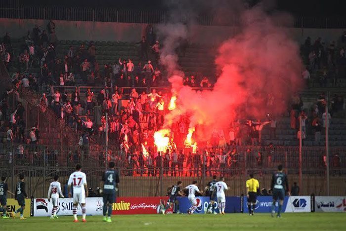 بازی دو تیم «الزمالک» و «ان پی» در ورزشگاه «ایر دیفنس» مصر به خشونت کشیده شد