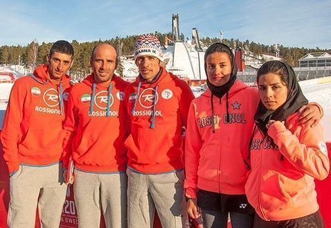 تیم اسکی ایران در مسابقات جهانی اسکی در سوئد 