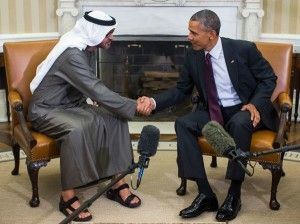 اوباما و محمد بن زاید آل نهیان ولیعهد ابوظبی