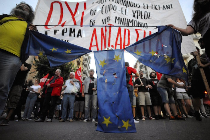 تظاهرات در حمایت در دولت چپگرای یونان ادامه دارد عکس از رویترز Reuters©