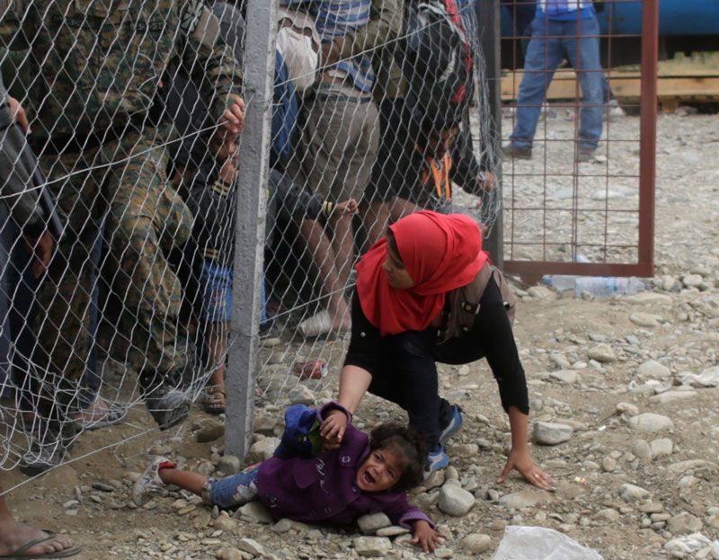 پناهندگان سوری، مرز یونان، ۲۱ اوت ۲۰۱۵Reuters©