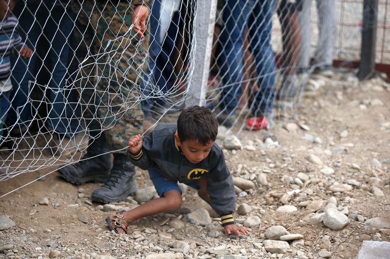 پناهندگان سوری، مرز یونان، ۲۱ اوت ۲۰۱۵Reuters©