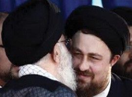 حسن خمینی و سیدعلی خامنه‌ای