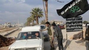 ایست بازرسی در منطقه تحت کنترل داعش