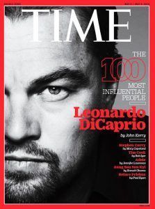 روی جلد مجله تایم با تصویری از لئوناردو دیکاپریو