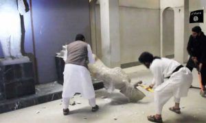 تخریب موزه داعش در موصل