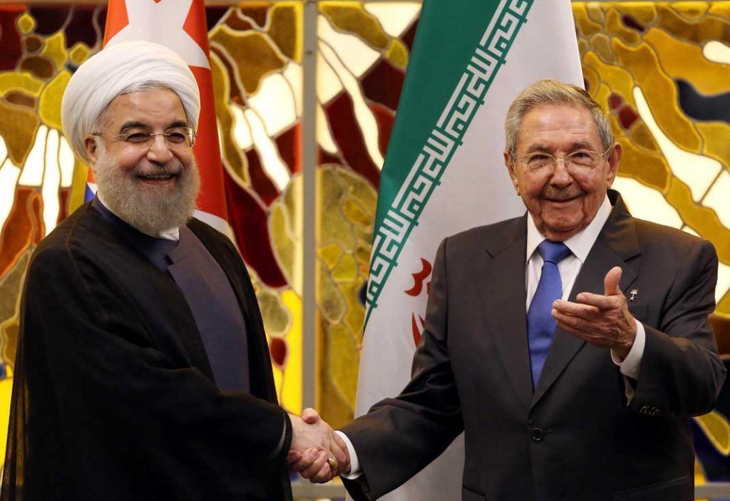 روحانی و رایول کاسترو، ۲۰ سپتامبر ۲۰۱۶ Reuters©