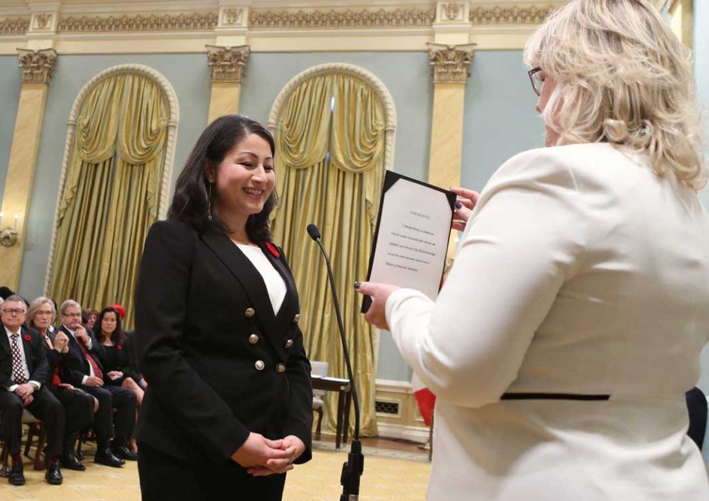 مریم منصف به وزارت در دولت لیبرال کانادا می‌رسد، نوامبر ۲۰۱۶ Reuters©