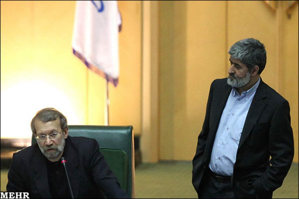  علی لاریجانی و علی مطهری، رئیس و نایب رئیس مجلس شورای اسلامی