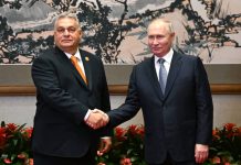 دیدار ولادیمیر پوتین رئیس‌جمهوری روسیه با ویکتور اوربان نخست‌وزیر مجارستان در پکن / ۱۷ اکتبر ۲۰۲۳