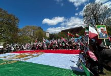 شبها که پیر میشوی… گردهمایی ایرانیان میهندوست در واشنگتن مقابل کاخ سفید / ۲۴ فروردین ۱۴۰۴