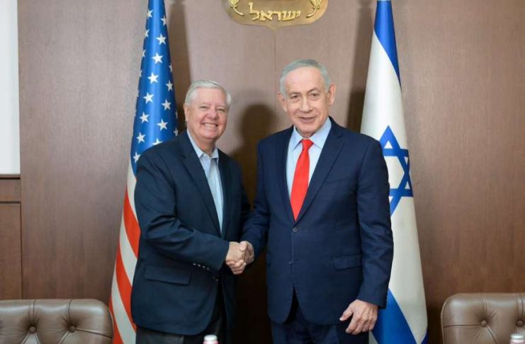 دیدار لیندسی گراهام و بنیامین نتانیاهو در تلآویو؛ «ناو هواپیمابر جرالد فورد برای هواخوری به خاورمیانه اعزام نشده»