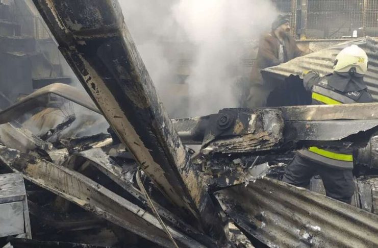 چهار کشته در سقوط هلیکوپتر هوانیروز در بازار میوه و ترهبار اصفهان