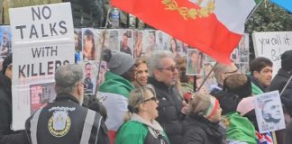 تجمع ایرانیان ساکن بریتانیا در مخالفت با مذاکره و سازش با جمهوری اسلامی