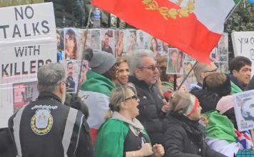 تجمع ایرانیان ساکن بریتانیا در مخالفت با مذاکره و سازش با جمهوری اسلامی