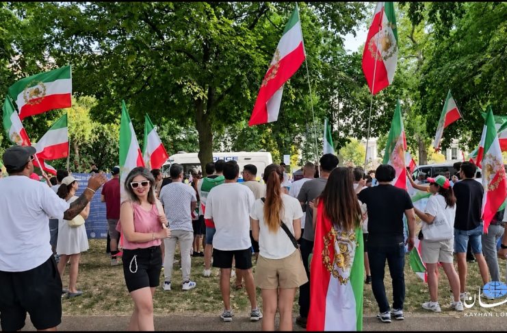 «ضحاک در گور»؛ برگزاری گردهمایی آخرین روز فراخوان «هفته جهانی اقدام برای ایران آزاد» در لندن